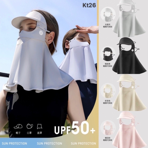 Khẩu trang chống nắng tia UV NÚT DÀI KT26