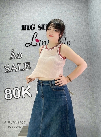 SALE-80k - 11108 - Áo len SN croptop size NHỎ