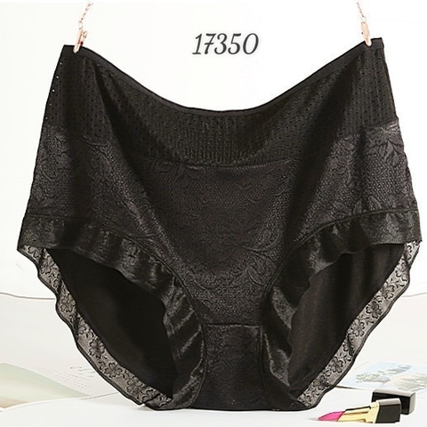 Quần lót chip BIG SIZE thun lưới ĐẠI 17350 ĐEN