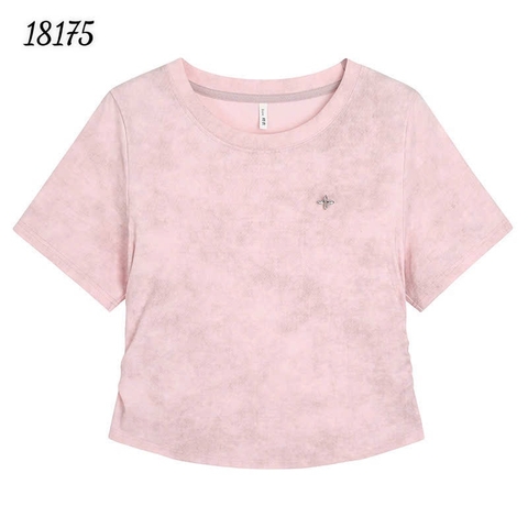 18175 Áo loang logo 00288 HỒNG