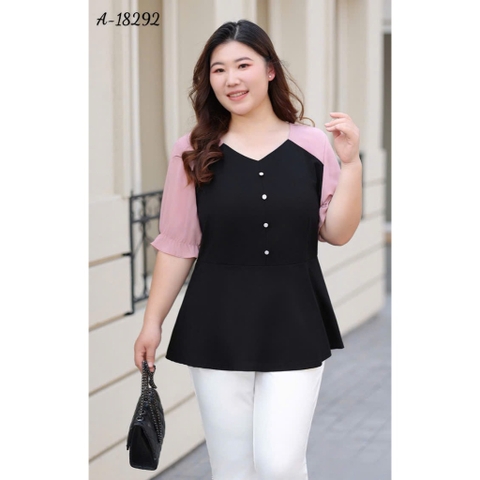 SALE- 18292 A.peplum  00288 tay Hồng