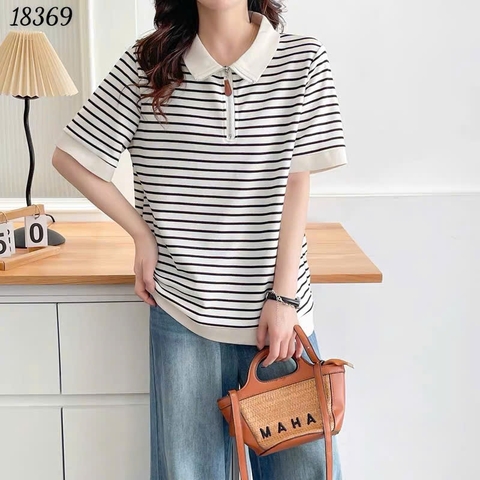 S-0020--18369 A.Polo sọc- 00288 - TRẮNG