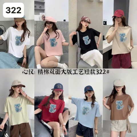 Áo Crop Meo lửng BIGSIZE QCCC chất đẹp - 322