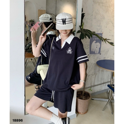 S-20--18896- SS.polo cổ V Coll 00492
