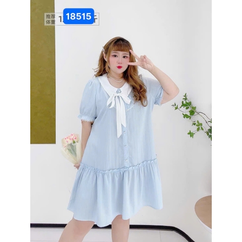 S-0020--18515- Đầm Nơ xanh- 00400