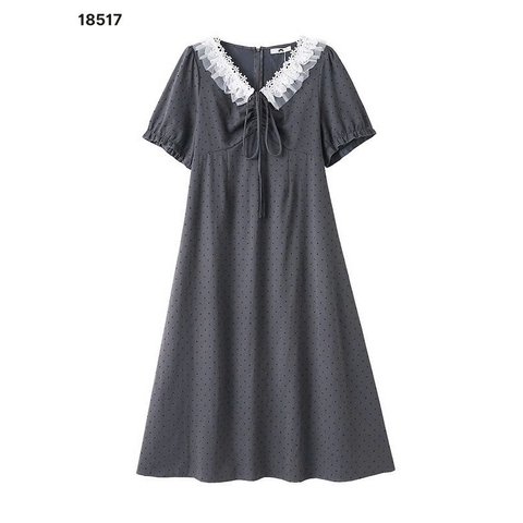S-0020--18517- Đầm Bi Xám- 00464