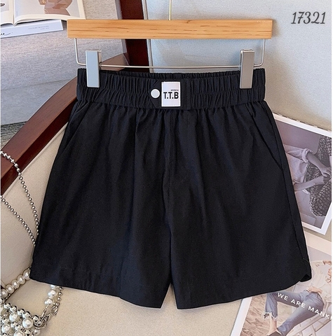 Quần short BIGSIZE TTB chất co giãn nhiều- 17321 - ĐEN