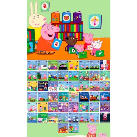 Peppa Pig – Bộ hộp vàng (Sách nhập) – 50 quyển + File nghe MP3