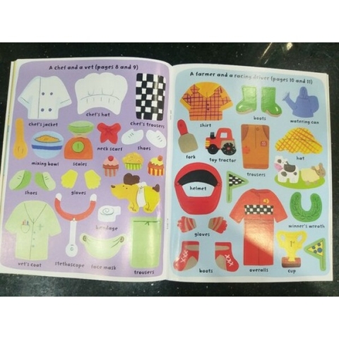 Sách dính dán – Usborne Sticker Book – Jobs people do