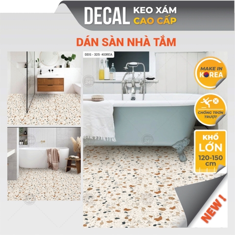 Decal dán sàn nhà tắm DDS-KOREA-325