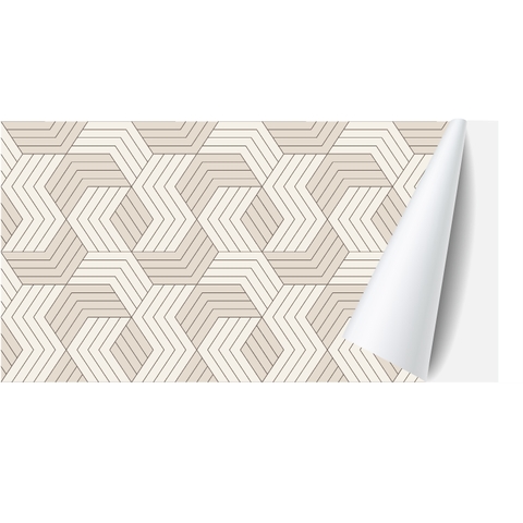 Decal Dán Bếp Họa Tiết Gạch Mosaic Xương Cá Cao Cấp