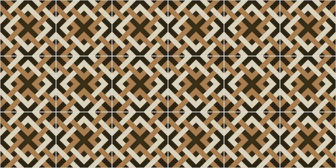 Decal Dán Sàn Nhà Hoa Văn Giả Gạch Men Phong Cách Vintage Cao Cấp