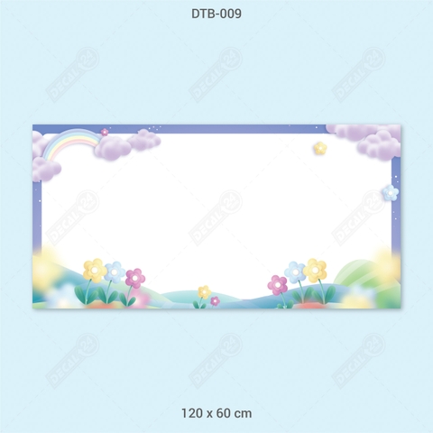 Decal Dán Tường Bút Lông Hoạt Hình Dễ Thương Cho Bé