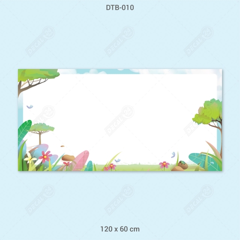 Decal Dán Tường Bút Lông Hoạt Hình Dễ Thương Cho Bé