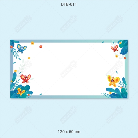 Decal Dán Tường Bút Lông Hoạt Hình Bươm Bướm Dễ Thương Cho Bé