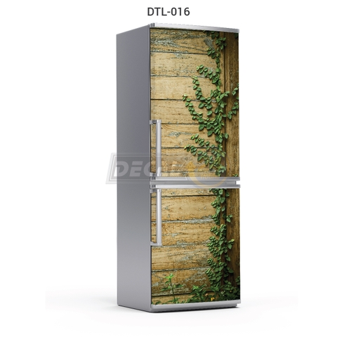 Decal Dán Tủ Lạnh Hình Dây Leo Tường Xanh Mát Cao Cấp