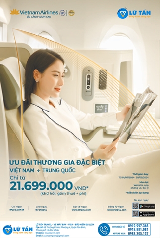 VIETNAM AIRLINES ƯU ĐÃI HẠNG THƯƠNG GIA HÀNH TRÌNH VIỆT NAM - TRUNG QUỐC