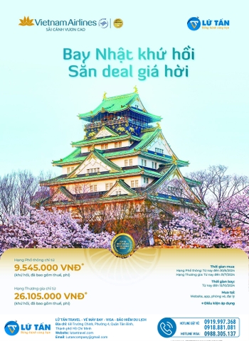BAY NHẬT KHỨ HỒI - SĂN DEAL GIÁ HỜI CÙNG VIETNAM AIRLINES