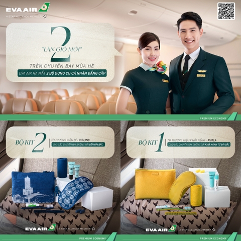 BỘ KIT MỚI, TRẢI NGHIỆM MỚI TRÊN KHOANG PHỔ THÔNG CAO CẤP EVA AIR