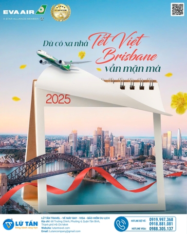 Dù Có Xa Nhà, Tết Việt Brisbane Vẫn Mặn Mà Cùng EVA Air!
