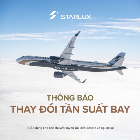 THÔNG BÁO: TĂNG TẦN SUẤT BAY ĐỐI VỚI CÁC CHUYẾN BAY TỪ ĐÀI BẮC ĐẾN SEATTLE VÀ NGƯỢC LẠI