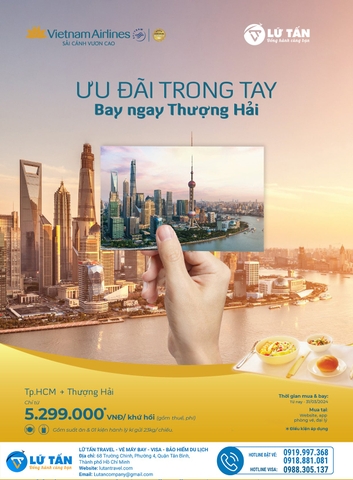 ƯU ĐÃI TRONG TAY - BAY NGAY THƯỢNG HẢI CÙNG VIETNAM AIRLINES CHỈ TỪ 5.299K