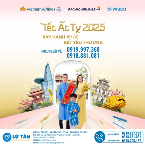 HÀNH TRÌNH TẾT ẤT TỴ - BAY HẠNH PHÚC, KẾT YÊU THƯƠNG CÙNG VIETNAM AIRLINES