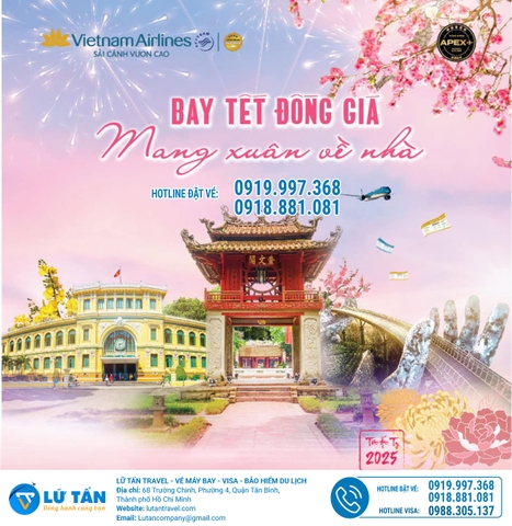 ƯU ĐÃI ĐỒNG GIÁ VÉ - ĐÓN TẾT ẤT TỴ, VI VU NHƯ Ý CÙNG VIETNAM AIRLINES