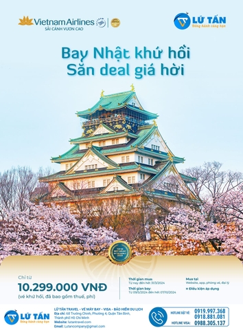 BAY NHẬT KHỨ HỒI - SĂN DEAL GIÁ HỜI CÙNG VIETNAM AIRLINES CHỈ 10.299k