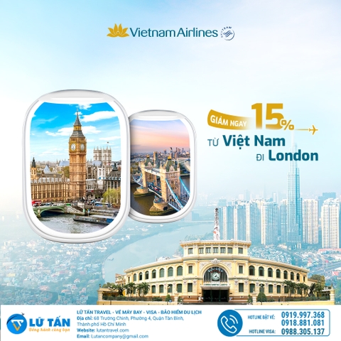 ƯU ĐÃI TRONG TAY - KHÁM PHÁ NGAY ANH QUỐC CÙNG VIETNAM AIRLINES