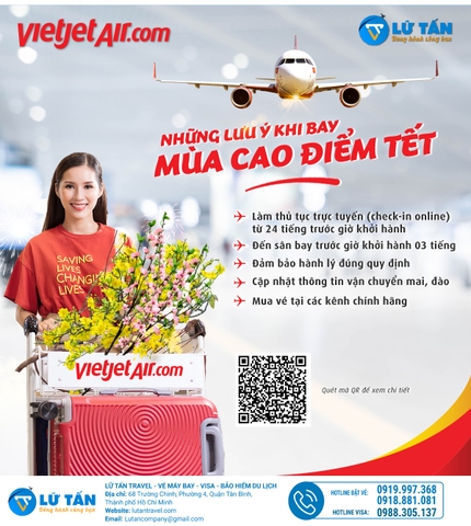 5 BÍ KÍP ĐI BAY MÙA CAO ĐIỂM TẾT