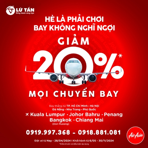 HÈ LÀ PHẢI CHƠI - BAY KHÔNG NGHĨ NGỢI CÙNG AIR AISIA