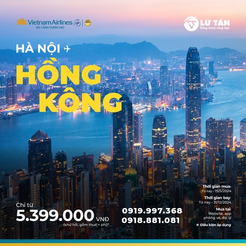 DU LỊCH HỒNG KÔNG KHÔNG LO VỀ GIÁ CÙNG VIETNAM AIRLINES!
