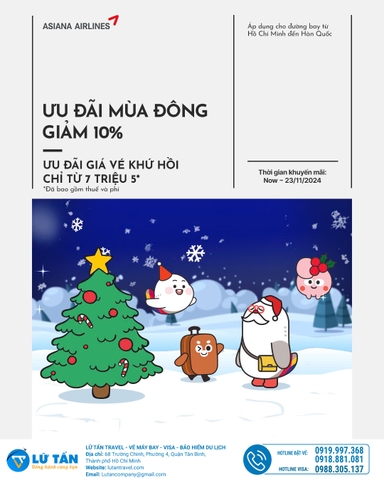 Mùa Đông Hàn Quốc - Ưu Đãi Giảm Đến 10%