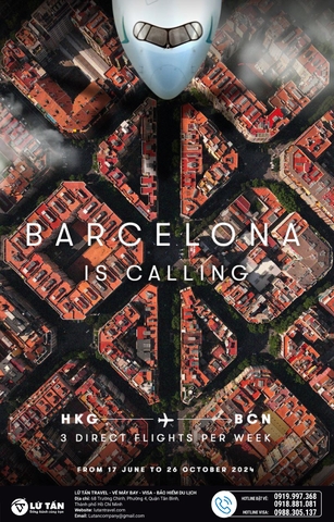 Cathay Pacific Mở Lại Đường Bay Hồng Kông - Barcelona