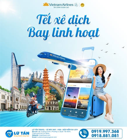 TẾT XÊ DỊCH, BAY LINH HOẠT - VI VU CHƠI TẾT CÙNG VIETNAM AIRLINES CHỈ TỪ 666K