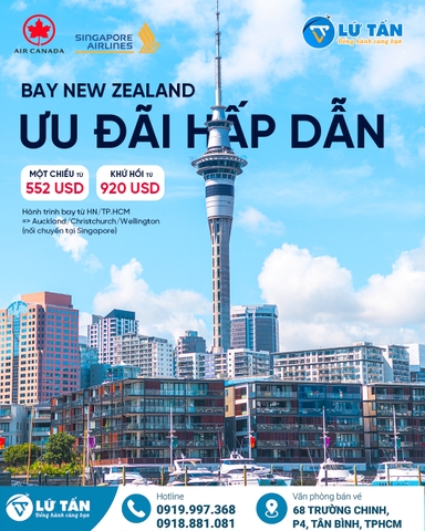 Ưu Đãi Bay New Zealand Cực Hấp Dẫn Cùng Air New Zealand 2025