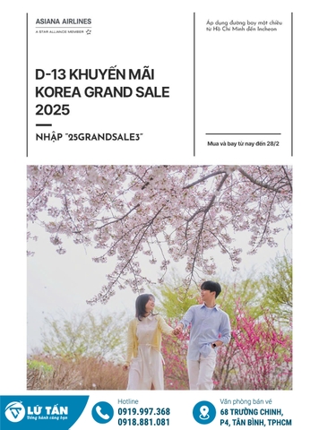 Khuyến Mãi Korea Grand Sale 2025 Cùng Asiana Airlines