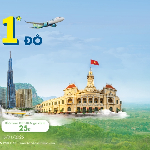 Bay Bangkok - Siêu ưu đãi chỉ từ 1$ cùng Bamboo Airways!
