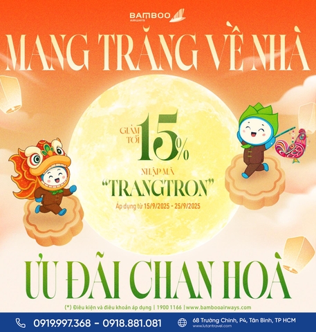 Mang Trăng Về Nhà – Ưu Đãi Ngập Tràn Cùng Bamboo Airways!