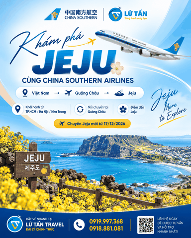 Khám phá Jeju cùng China Southern Airlines