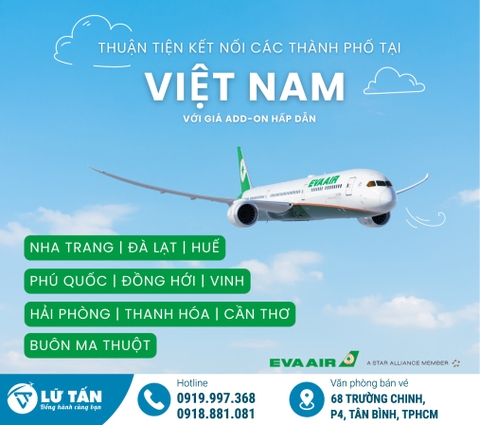 EVA AIR – Bay Thẳng Dễ Dàng, Kết Nối Thuận Tiện