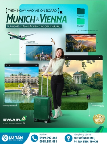 Khám Phá Munich & Vienna Cùng EVA Air – Hành Trình Đến Châu Âu Mơ Ước