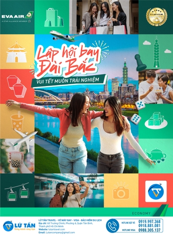 Bay Đài Bắc Tết 2025 Cùng EVA Air