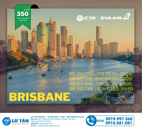 Eva Air ưu đãi vé máy bay khứ hồi đi Úc giá từ 350 USD