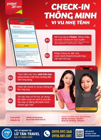 Vietjet check-in sinh trắc học trực tuyến 2026