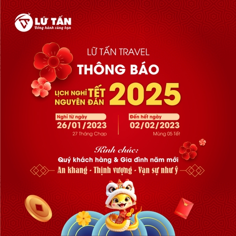 Thông Báo Nghỉ Tết Âm Lịch 2025