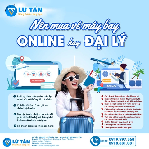 Tư vấn cho bạn nên mua vé máy bay qua đại lý hay tự đặt trên mạng sẽ tốt hơn