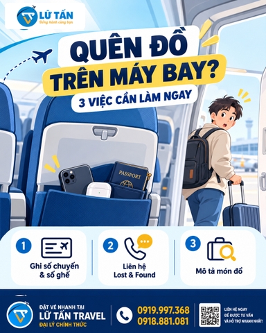 Quên đồ trên máy bay: cách liên hệ và tìm lại đồ