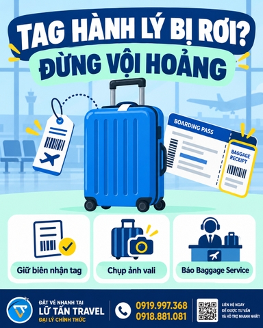 Mất tag hành lý: còn tìm được vali không?